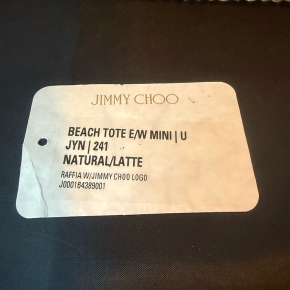 Jimmy Choo Tan Woven Tote Bag - Picture 9 of 9